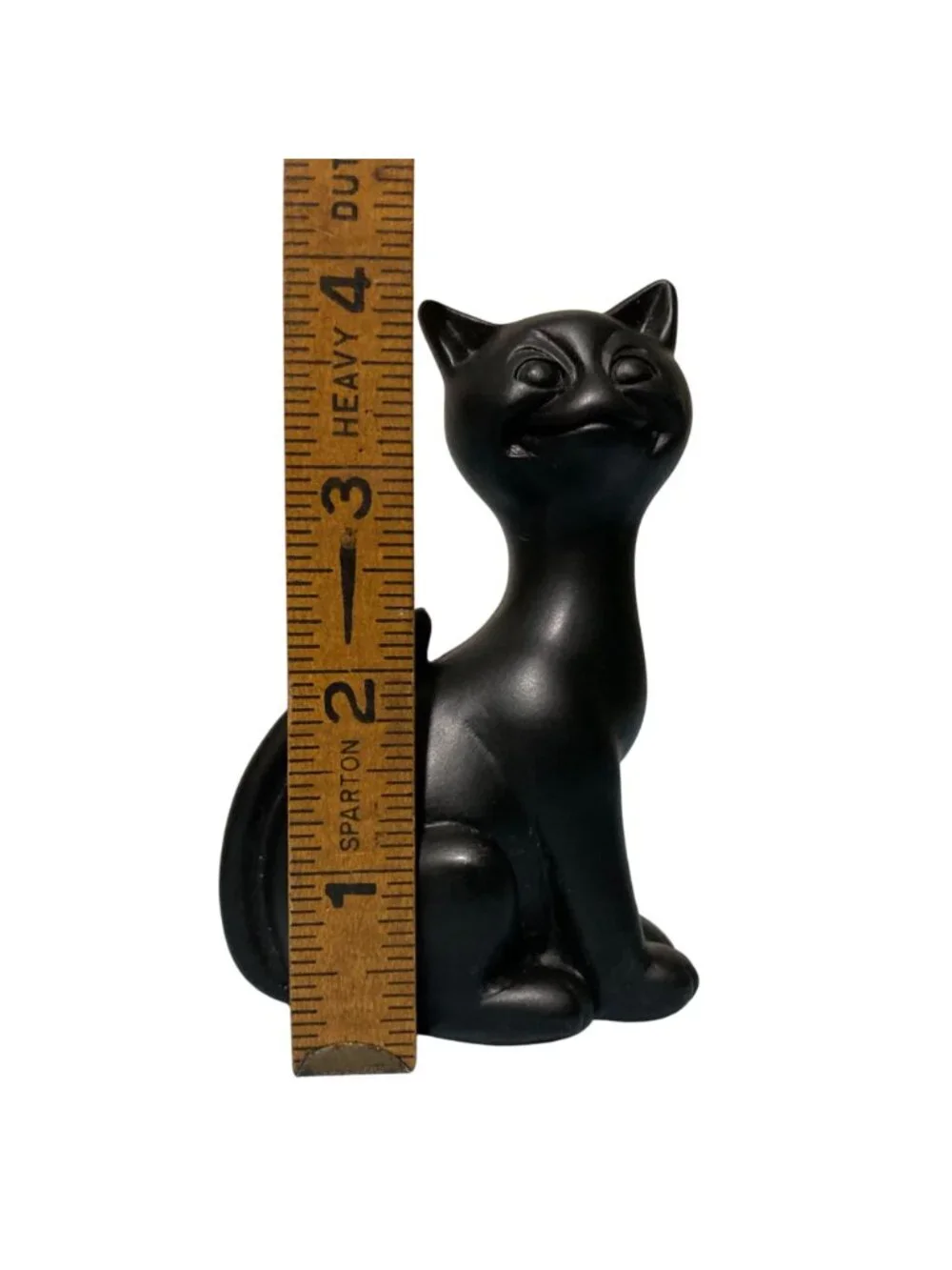 Primitive Look Lucky Black Bog Cat Good Luck Figurine Halloween Decor